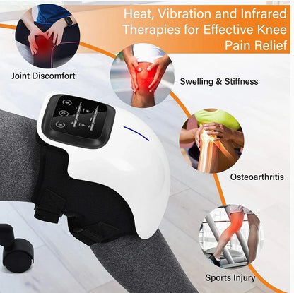Viravelle™ Knee Massager with heat fire , Cordless Knee Massager